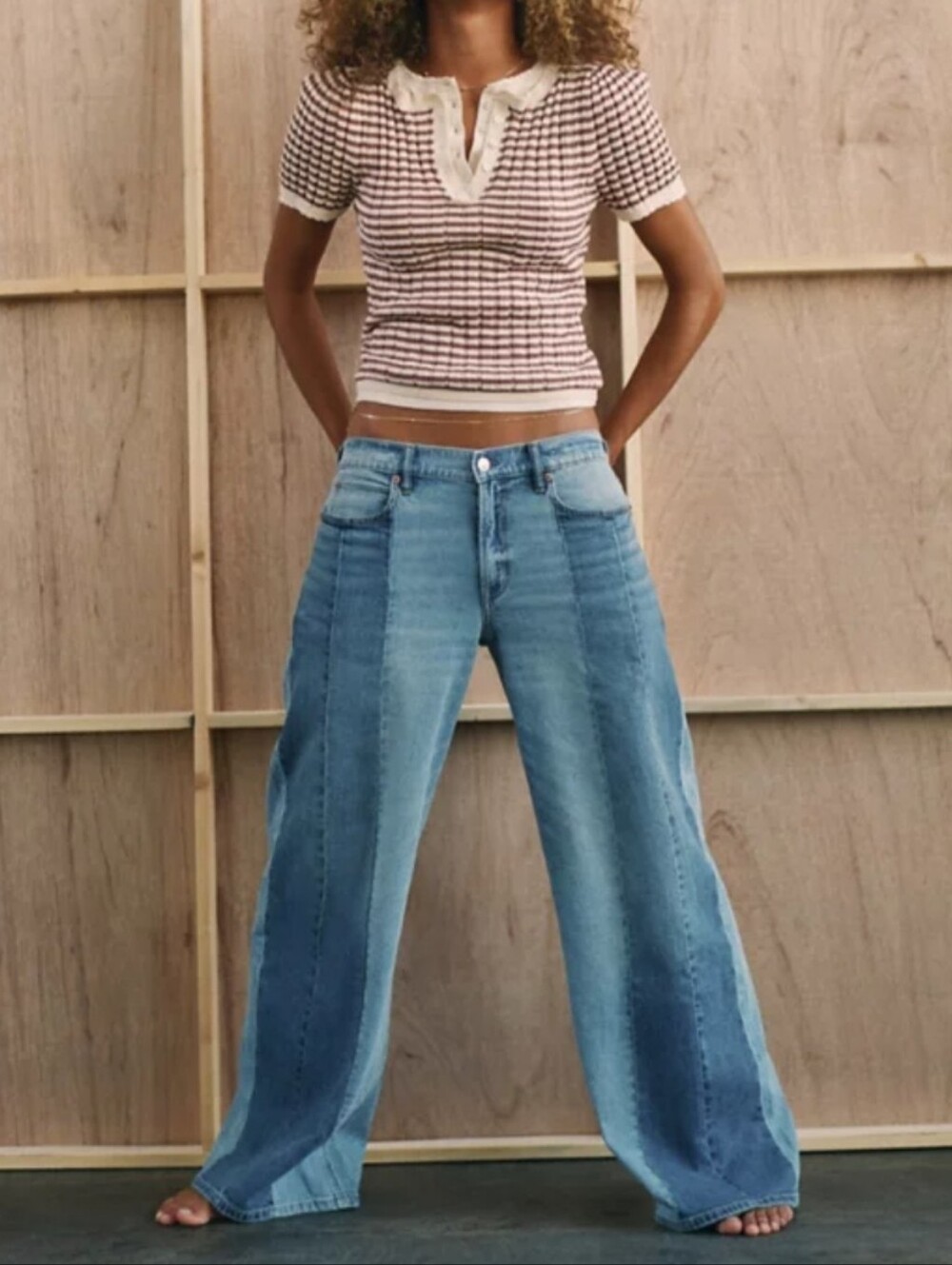 American Eagle Outfitters Low-Rise Ultra Wide-Leg Jeans, Size 10 (12)* ~ EUC